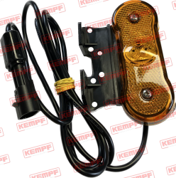 128103 Kempf Seitenmarkierungsleuchte LED 12/24V, 90° nach Vorne 1200 mm Kabel, Super Seal